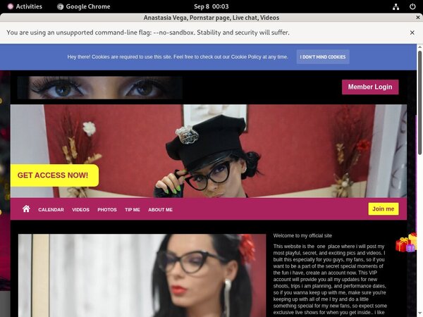 Account For Anastasia Vega