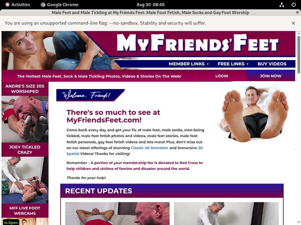Active Myfriendsfeet.com Passwords