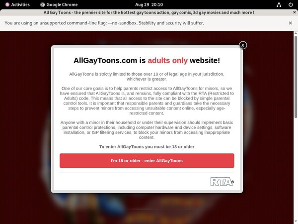 All Gay Toons Daily Passwords