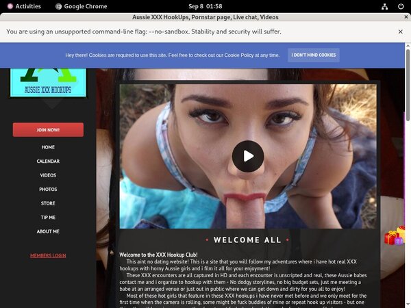 AussieXXXHookUps Mobile Account