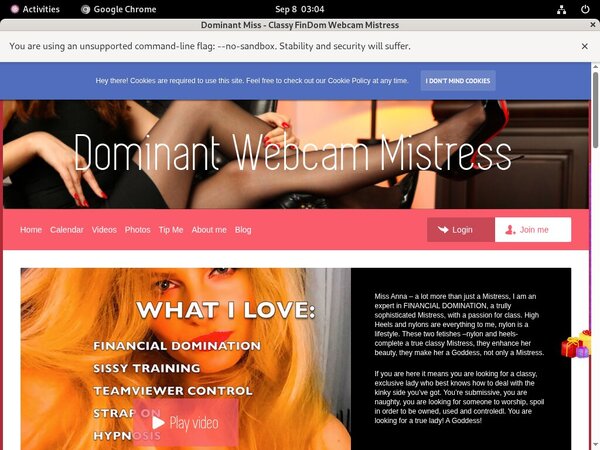 Dominant Miss - Classy FinDom Webcam Mistress Coupons