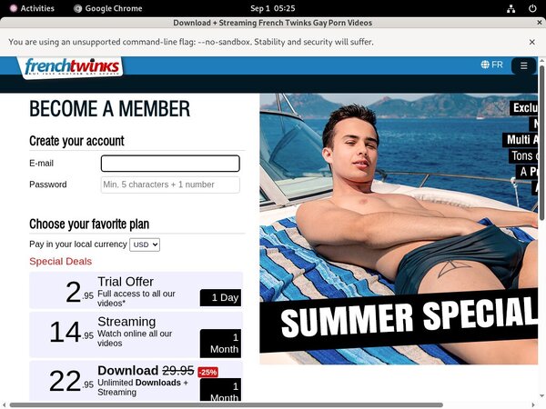 French-twinks.com Working Account