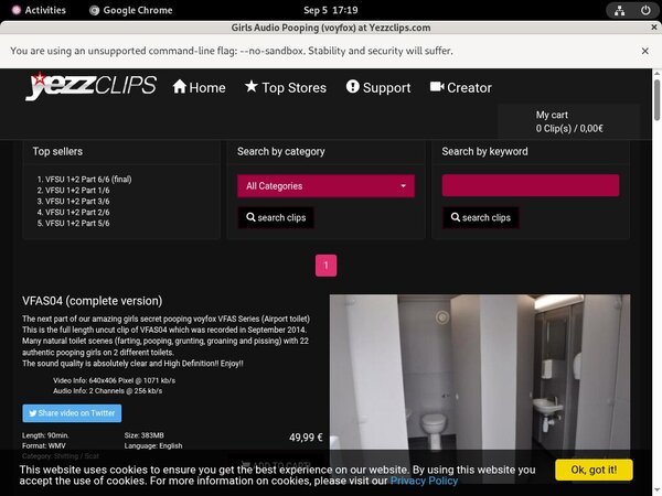 Girls Audio Pooping (voyfox) ????