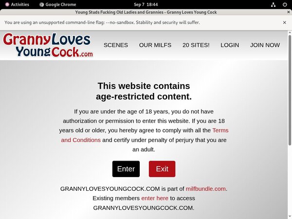 Grannylovesyoungcock.com Paysite Passwords