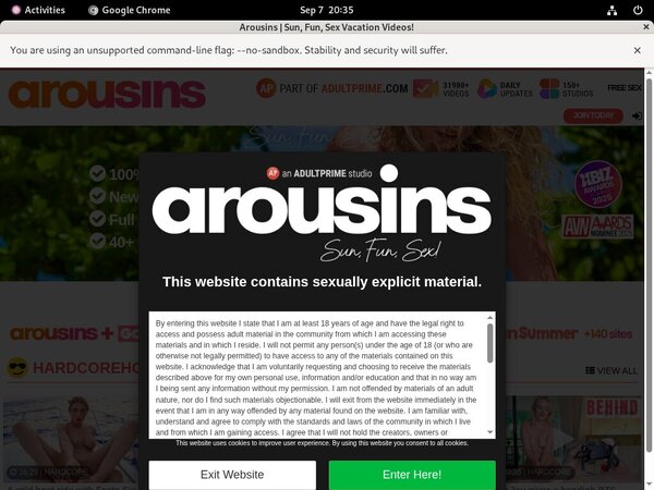 Gratis Arousins.com Konto