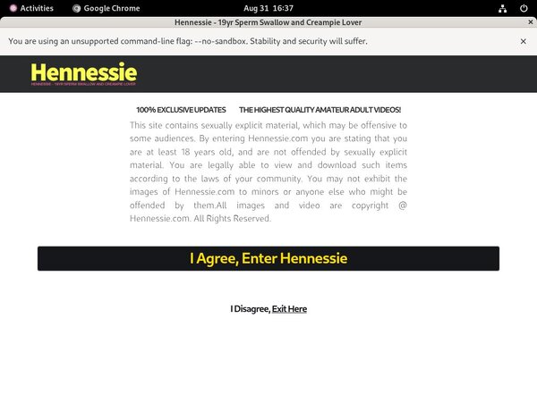 Hennessie.com Payment