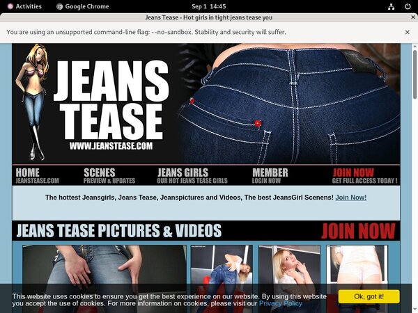 Jeanstease.com Trial Login