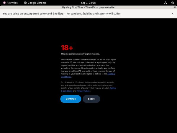My Very First Time Sign Up Link