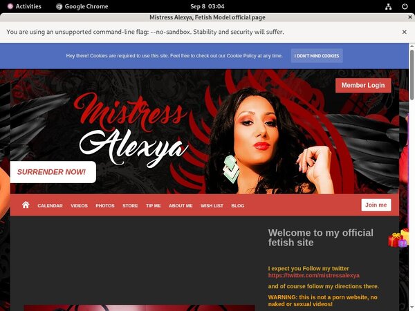 New Free Mistress Alexya Account