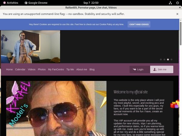 Ralfael69.modelcentro.com Account Membership