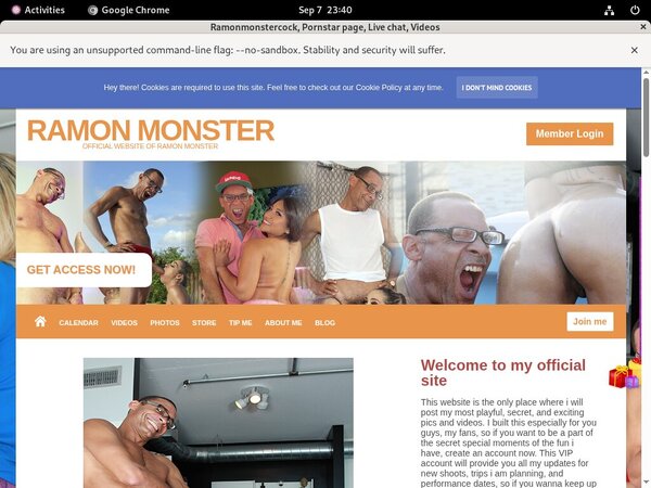 Ramonmonstercock.com Freies Konto