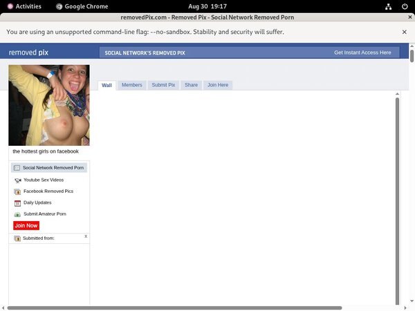 Removed Pix Free Tube