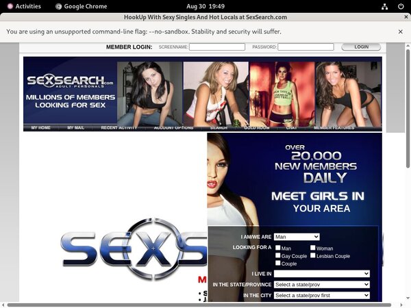 Sex Search Free Trial Login