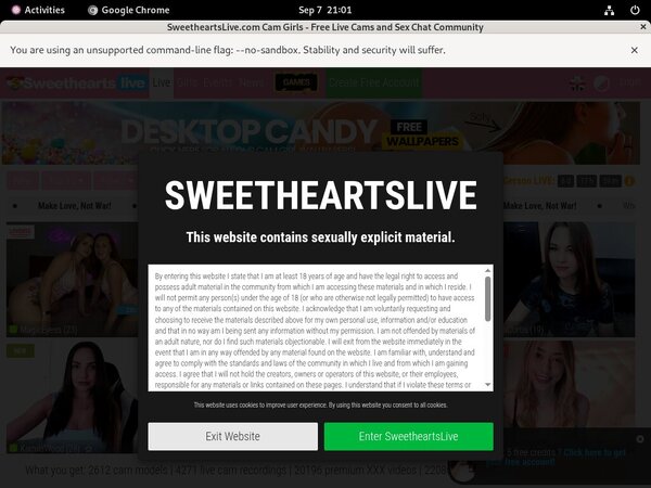 Sweethearts Live Freebies