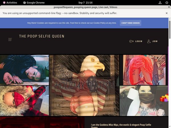 ThePoopSelfieQueen Network Login