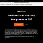 Sexlikereal Discount Payment